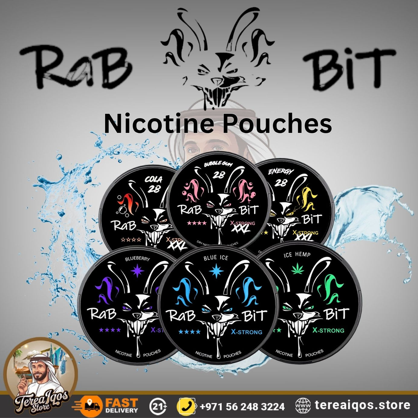 Rabbit Nicotine Pouches 20mg/26mg in Dubai UAE