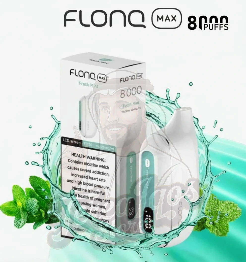 Flonq Max S 8000 Puffs Disposable Vape Fresh Mint Flavor