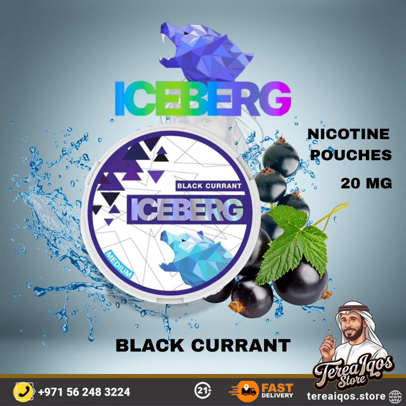 ICEBERG Nicotine Pouches 20mg – All Flavors in Dubai