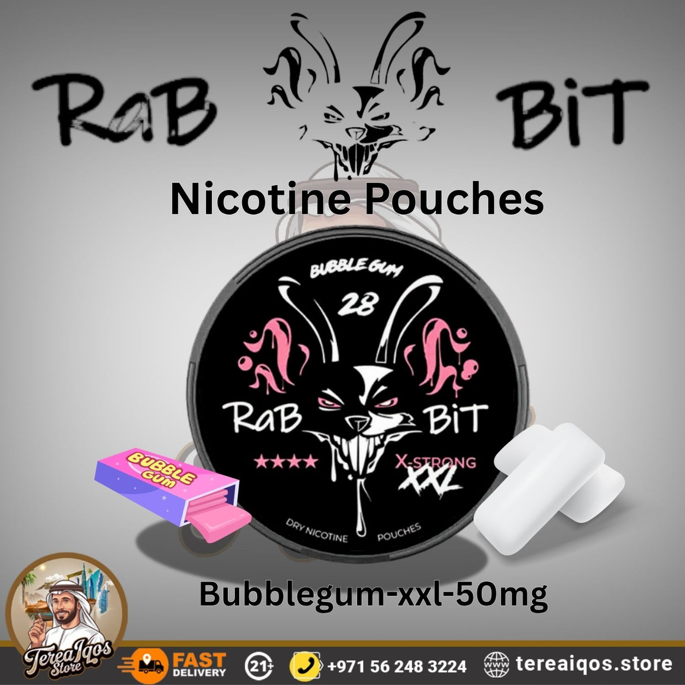 Rabbit Nicotine Pouches 20mg/26mg in Dubai UAE