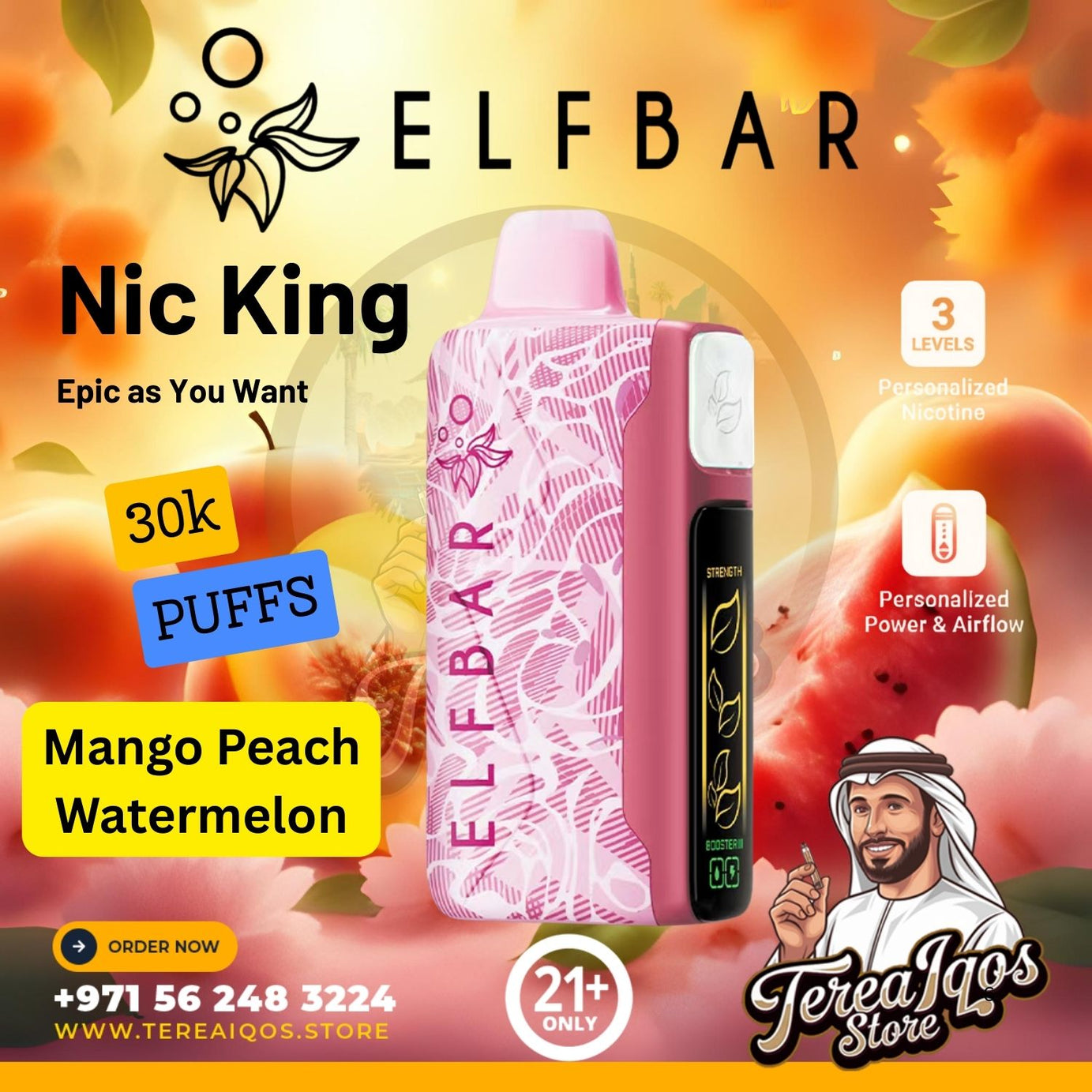ElfBar Mango Peach Watermelon