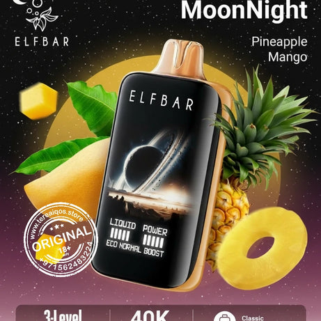 Elfbar Moonlight 40000 Puffs Disposable Vape Pineapple Mango Flavor