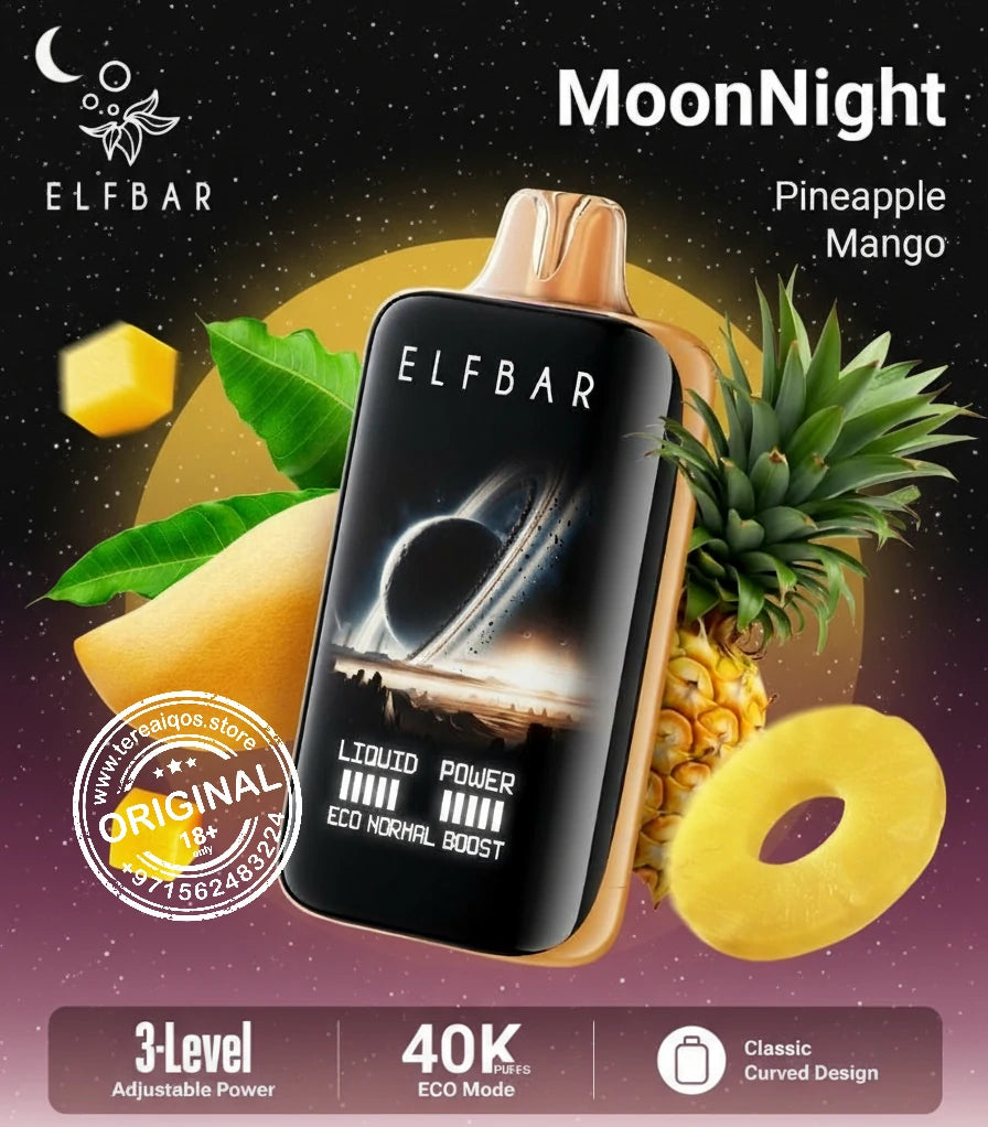 Elfbar Moonlight 40000 Puffs Disposable Vape Pineapple Mango Flavor