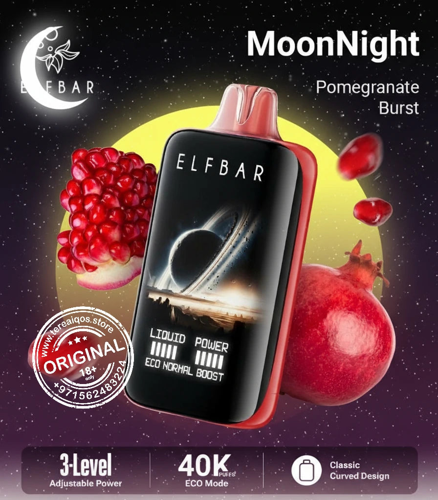 Elfbar Moonlight 40000 Puffs Disposable Vape Pomegranate Burst Flavor