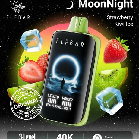 Elfbar Moonlight 40000 Puffs Disposable Vape Strawberry Kiwi Ice Flavor