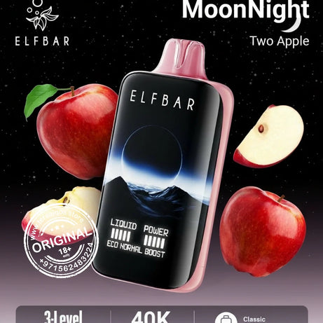 Elfbar Moonlight 40000 Puffs Disposable Vape Two Apple Flavor