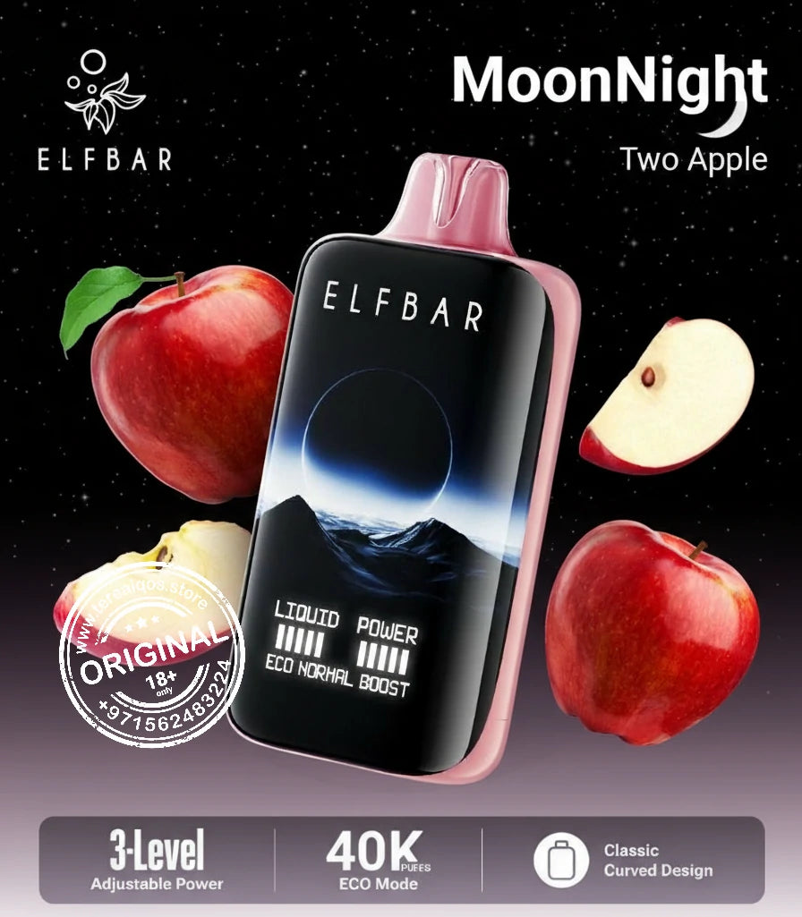 Elfbar Moonlight 40000 Puffs Disposable Vape Two Apple Flavor