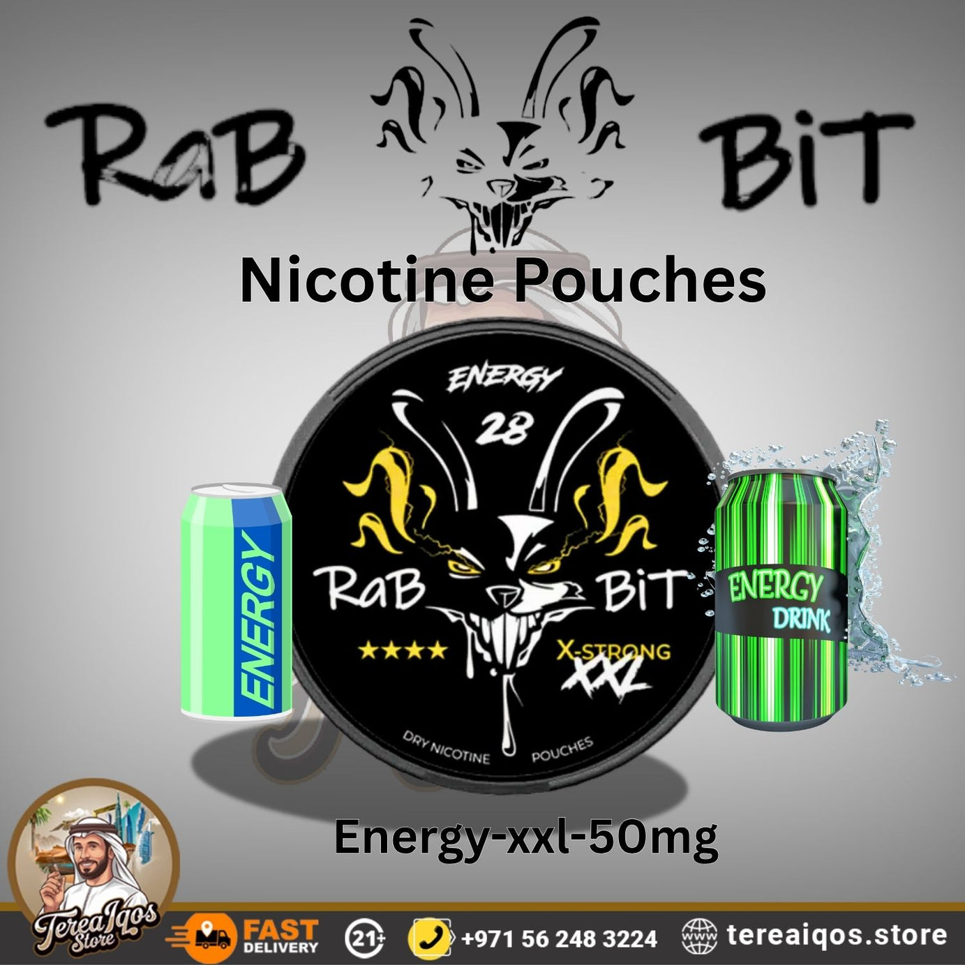 Rabbit Nicotine Pouches 20mg/26mg in Dubai UAE