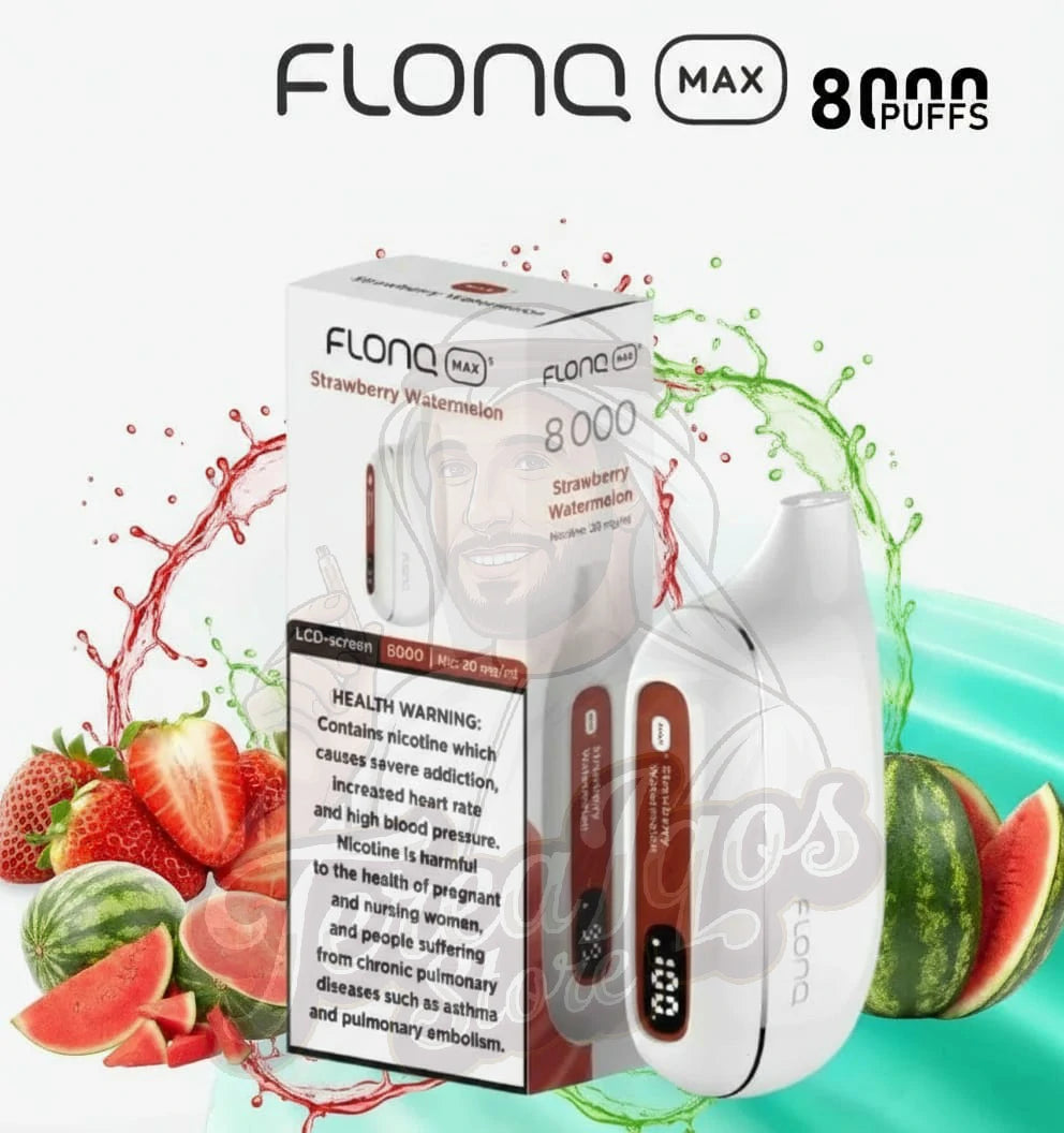 Flonq Max S 8000 Puffs Disposable Vape Strawberry Watermelon Flavor