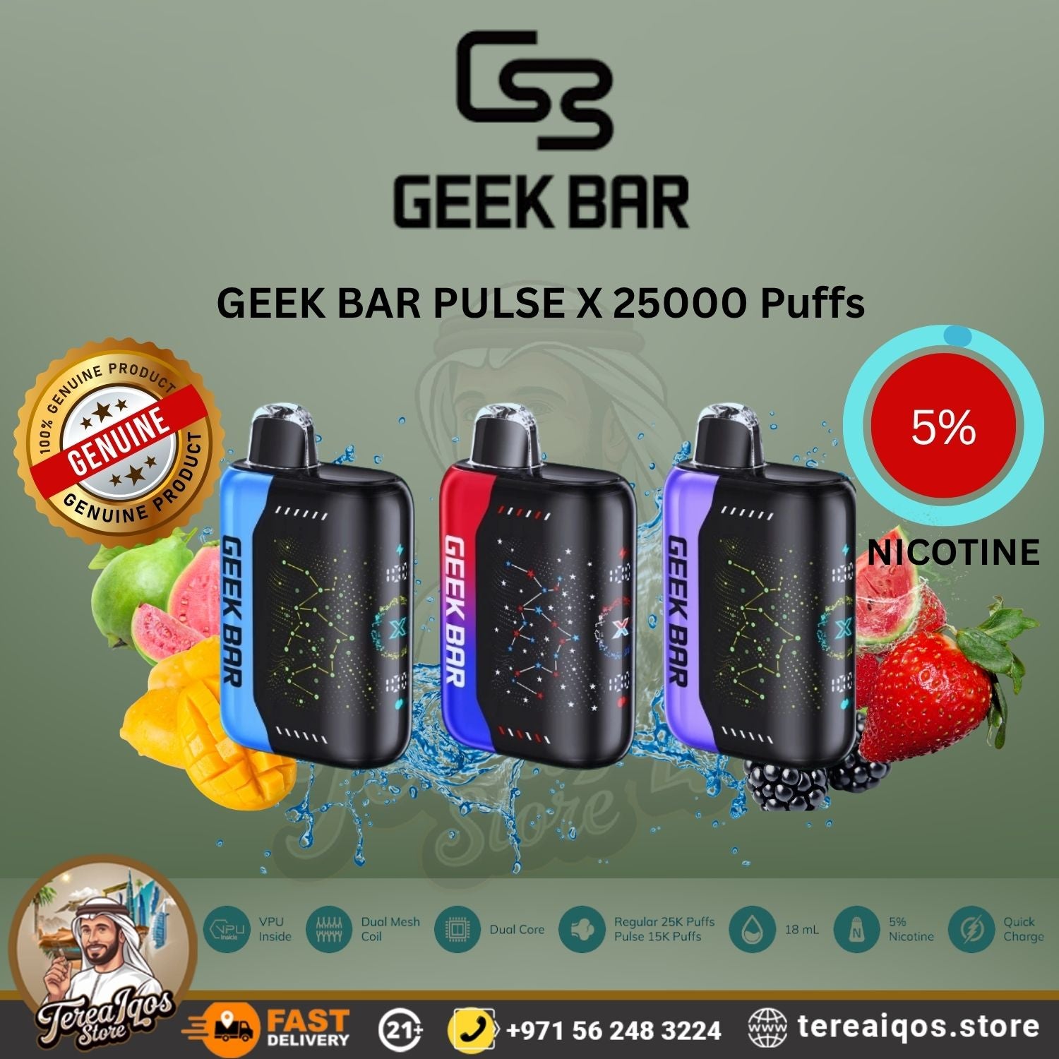 Geek Bar Pulse X 25000 Puffs Disposable Vape