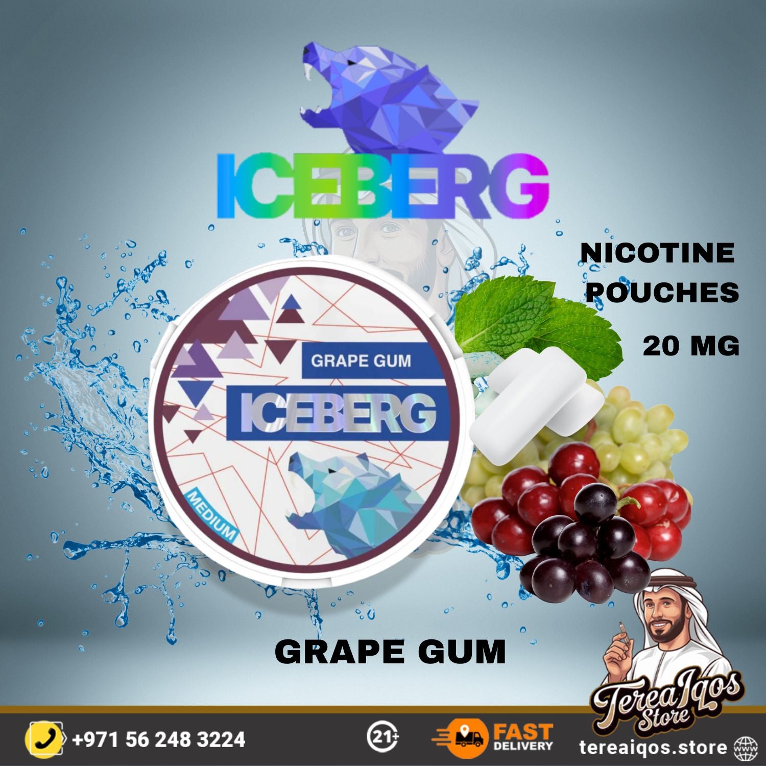 ICEBERG Nicotine Pouches 20mg – All Flavors in Dubai