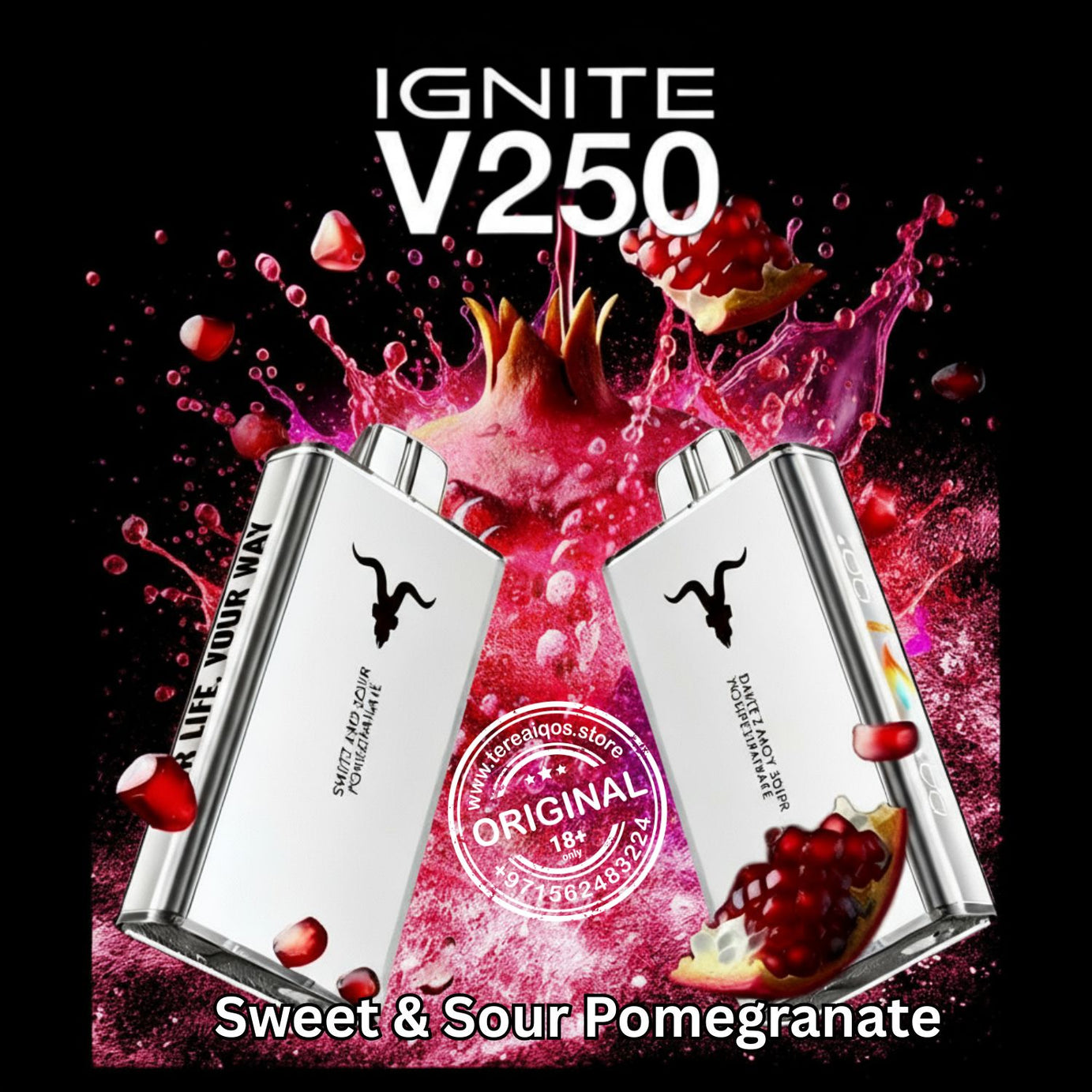 IGNITE V25 Disposable Vape 25000 Puffs Sweet Sour Pomegranate Flavor