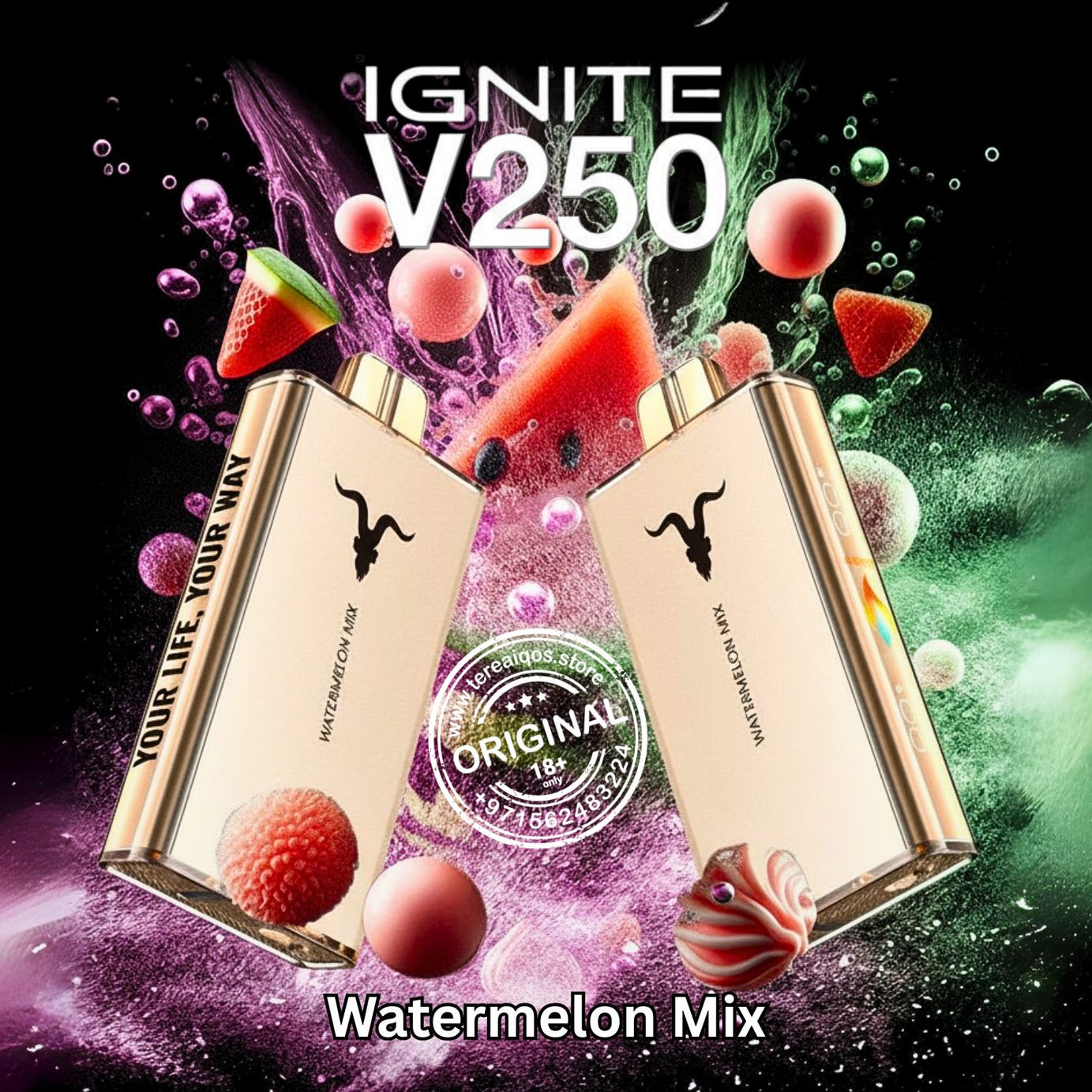 IGNITE V25 Disposable Vape 25000 Puffs Watermelon Mix Flavor