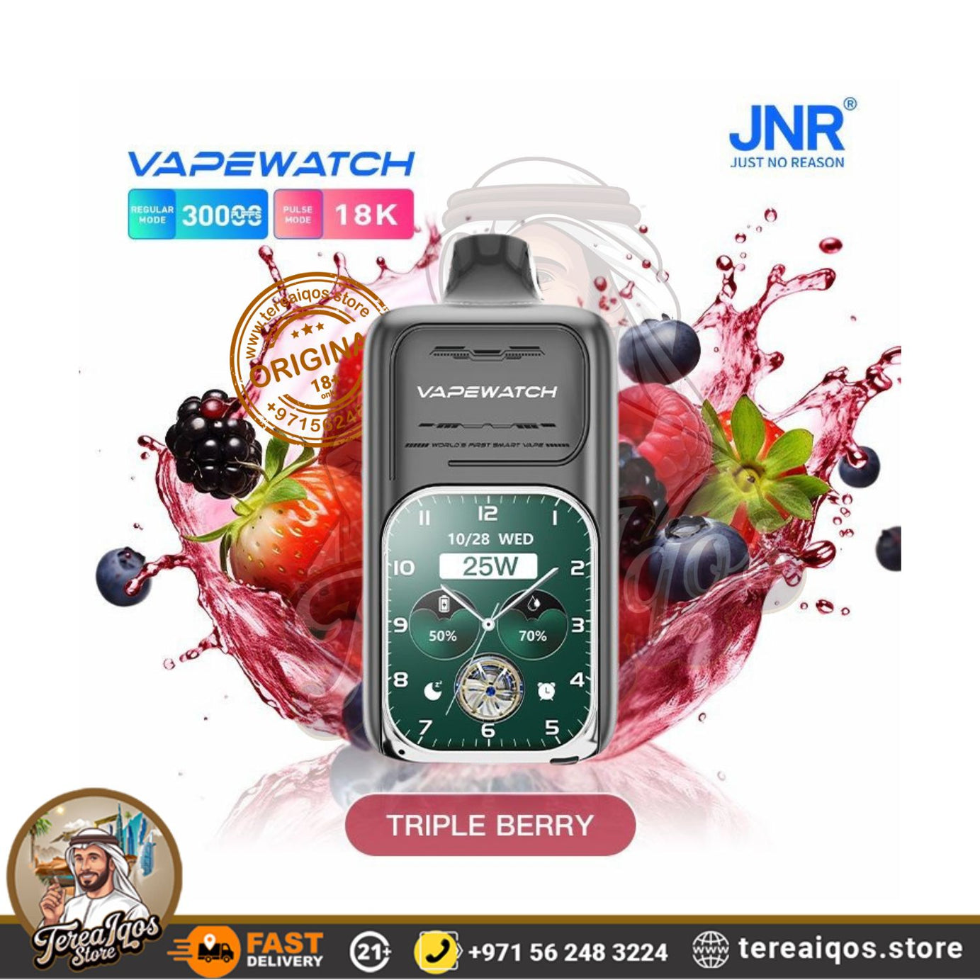 JNR-Vape-Watch-30000-Puffs-Triple-Berry flavor