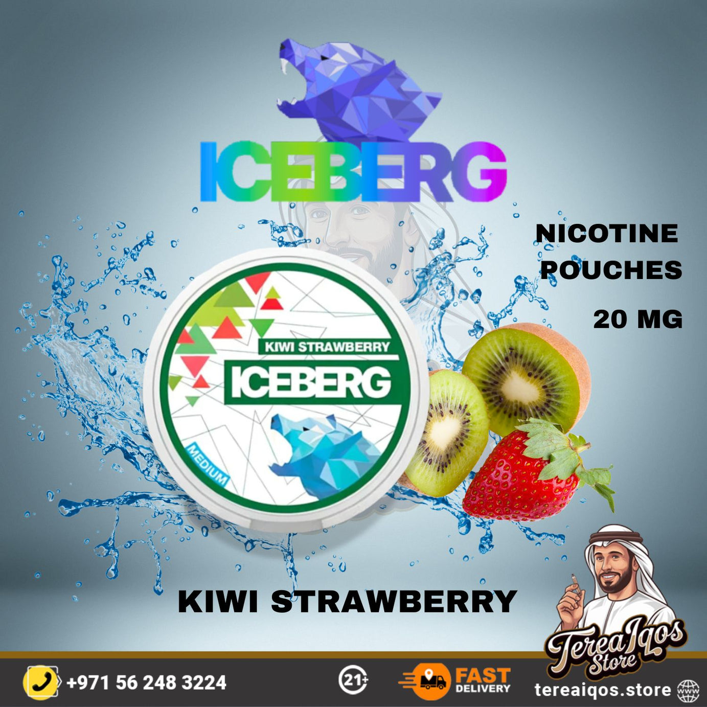 ICEBERG Nicotine Pouches 20mg – All Flavors in Dubai