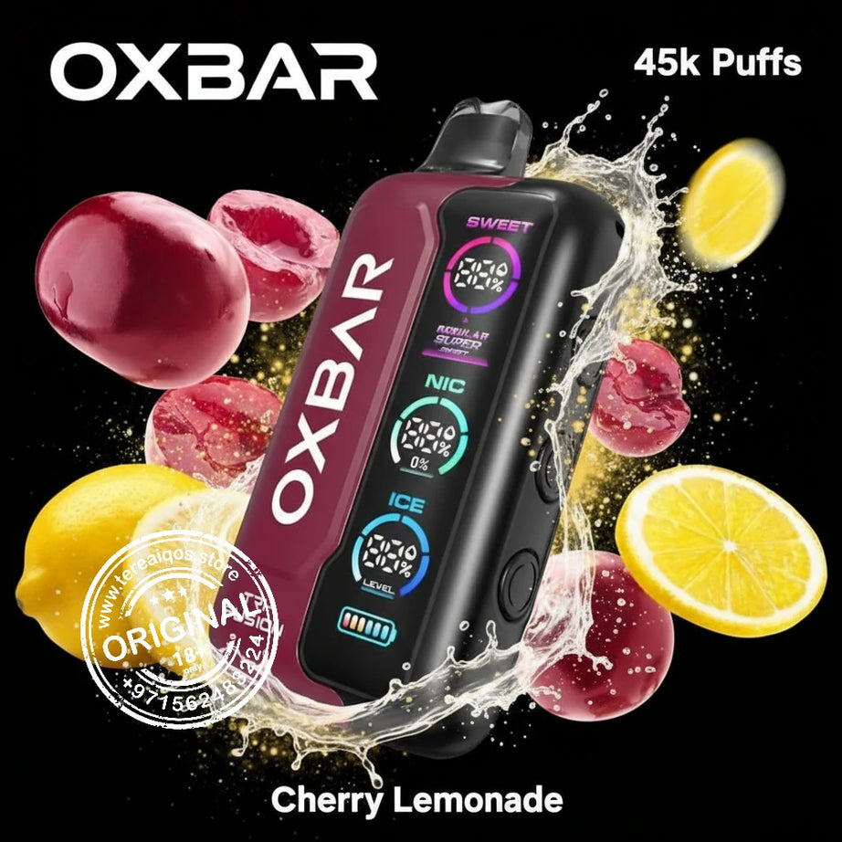 OXBAR Tri-Fusion 45000 Puffs Disposable Vape Cherry Lemonade flavor