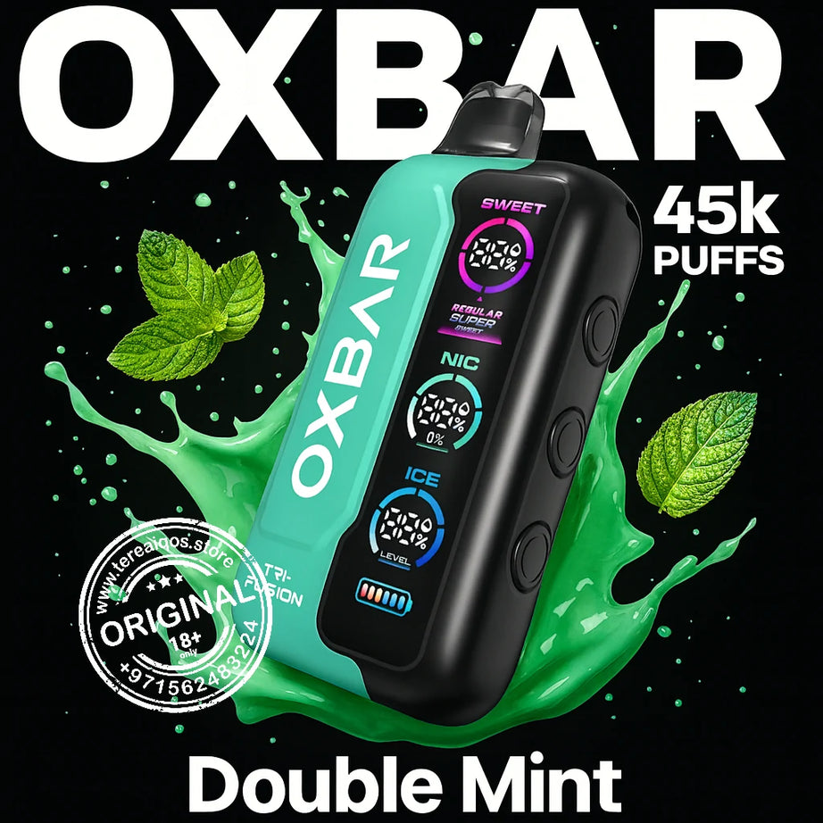 OXBAR Tri-Fusion 45000 Puffs Disposable Vape Double Mint flavor