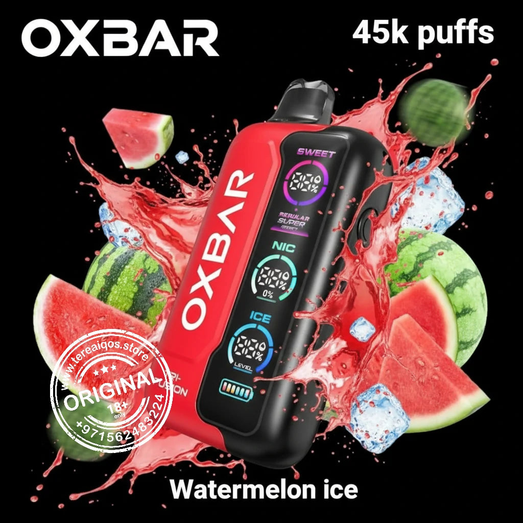 OXBAR vape device with watermelon ice flavor 