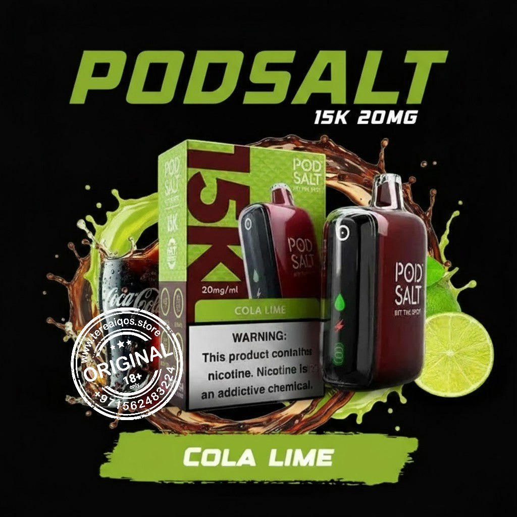 Pod Salt 15000 Puffs Disposable Vape Cola Lime Flavor