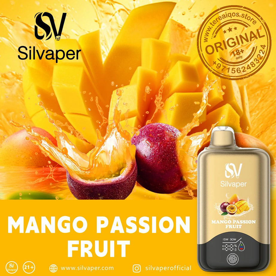 Silvaper 15000 Puffs Non-Rechargeable Disposable Vape Mango Passion Fruit Flavor