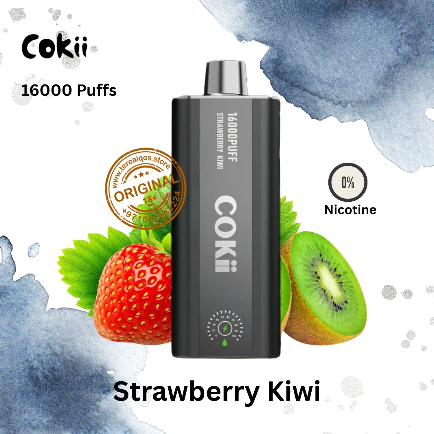Strawberry-Kiwi-Cokii-16000-Puffs-Zero-Nicotine-Disposable vape