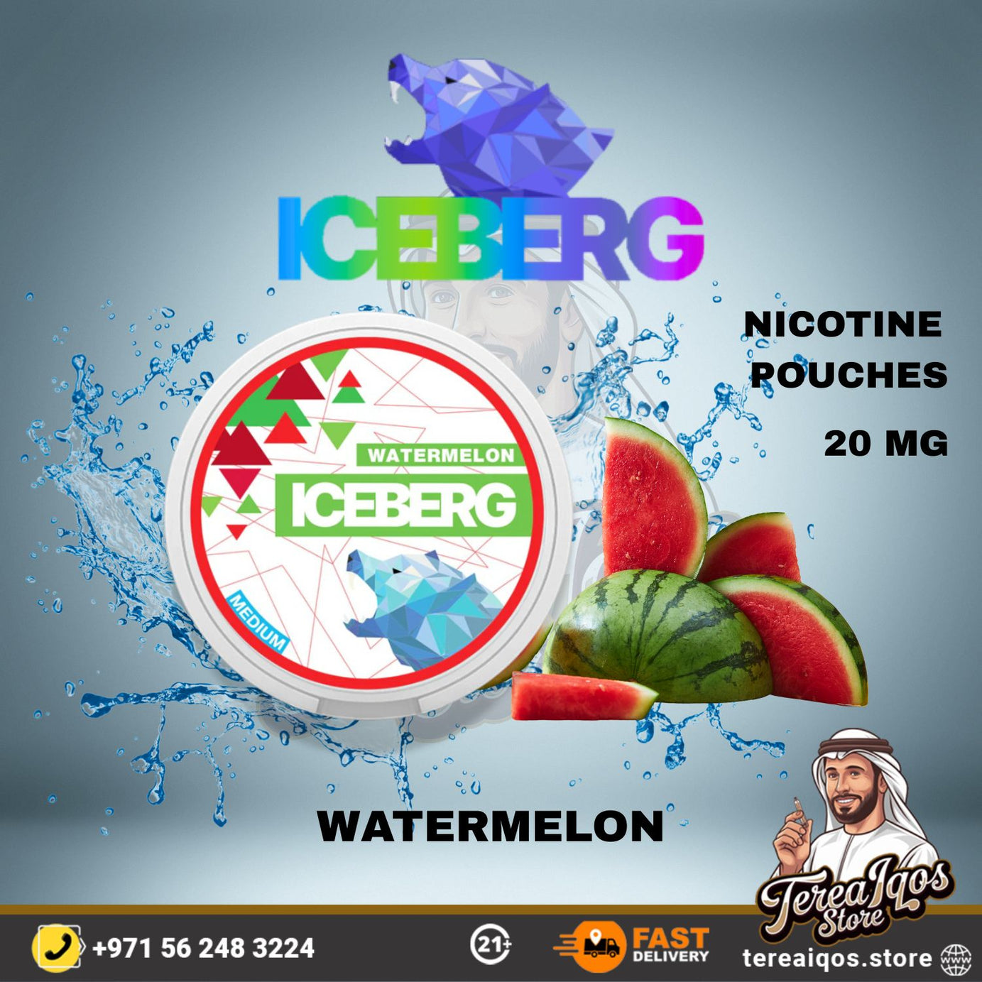 ICEBERG Nicotine Pouches 20mg – All Flavors in Dubai