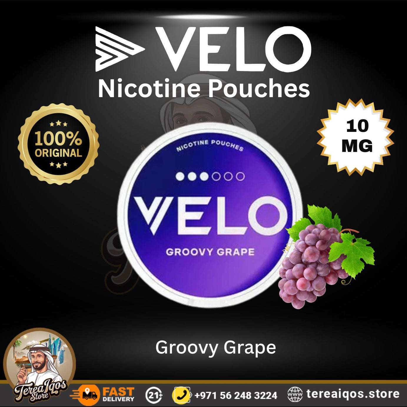 VELO Groovy Grape 10mg  Nicotine Pouch