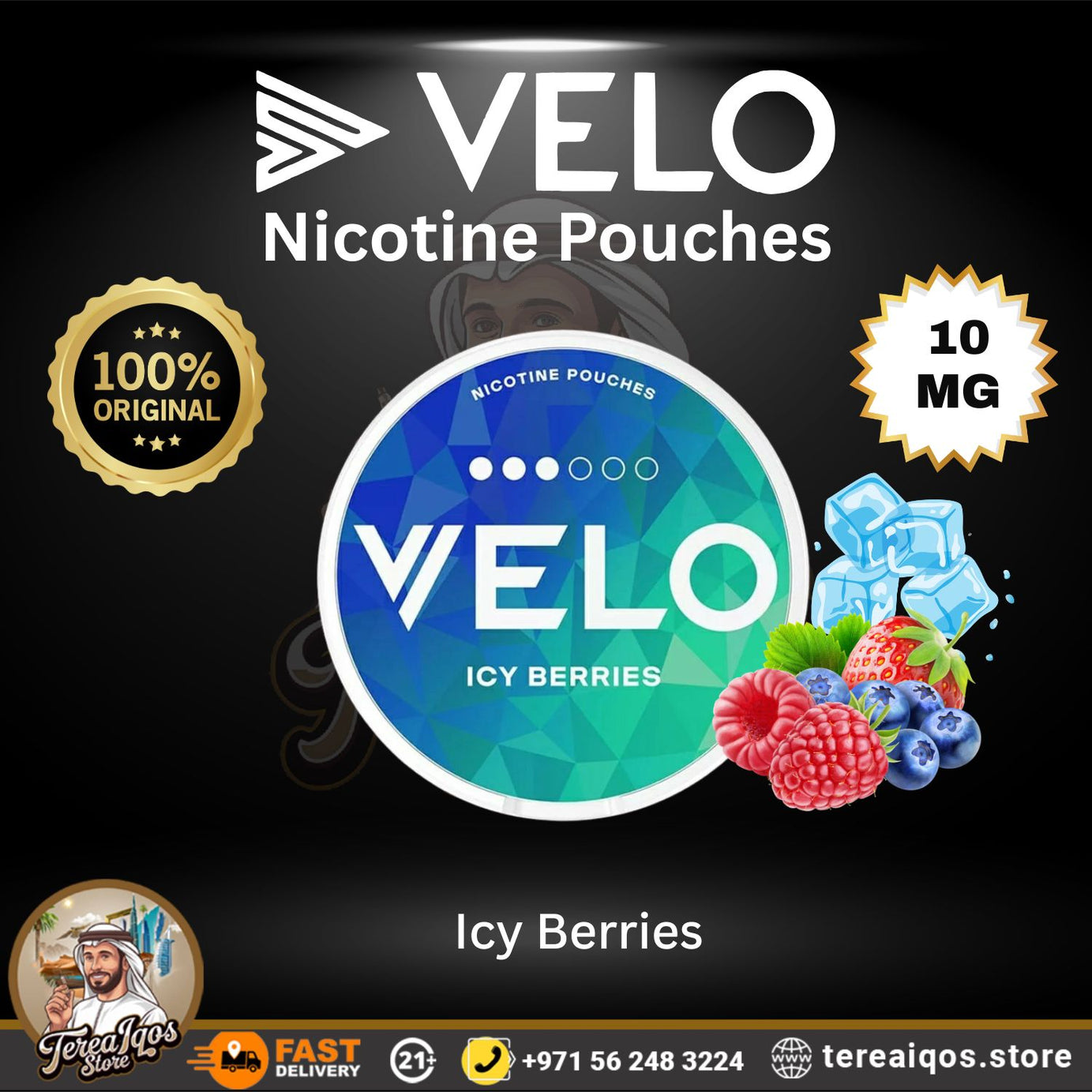 VELO Icy Berries 10mg Nicotine Pouch
