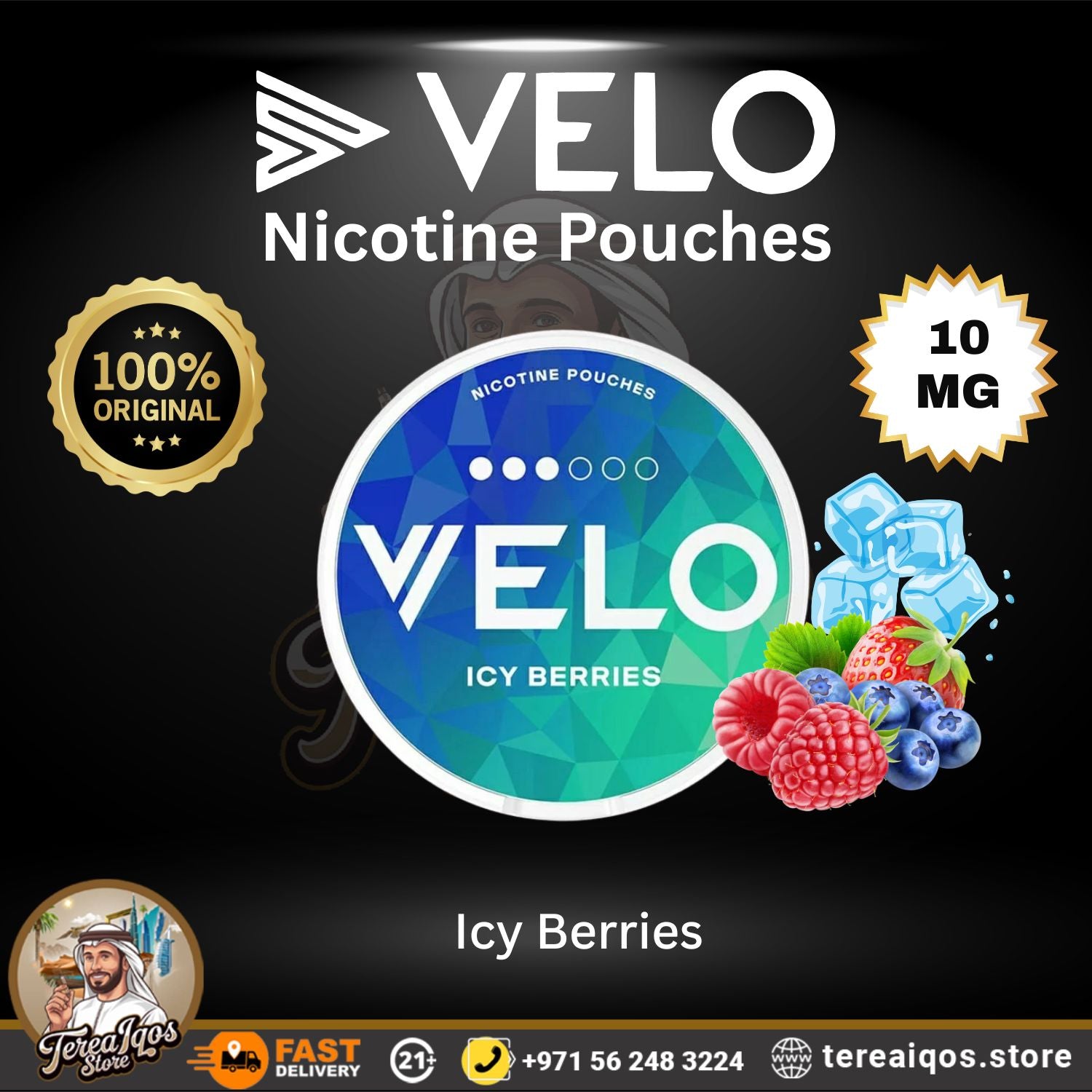 VELO Icy Berries 10mg Nicotine Pouch