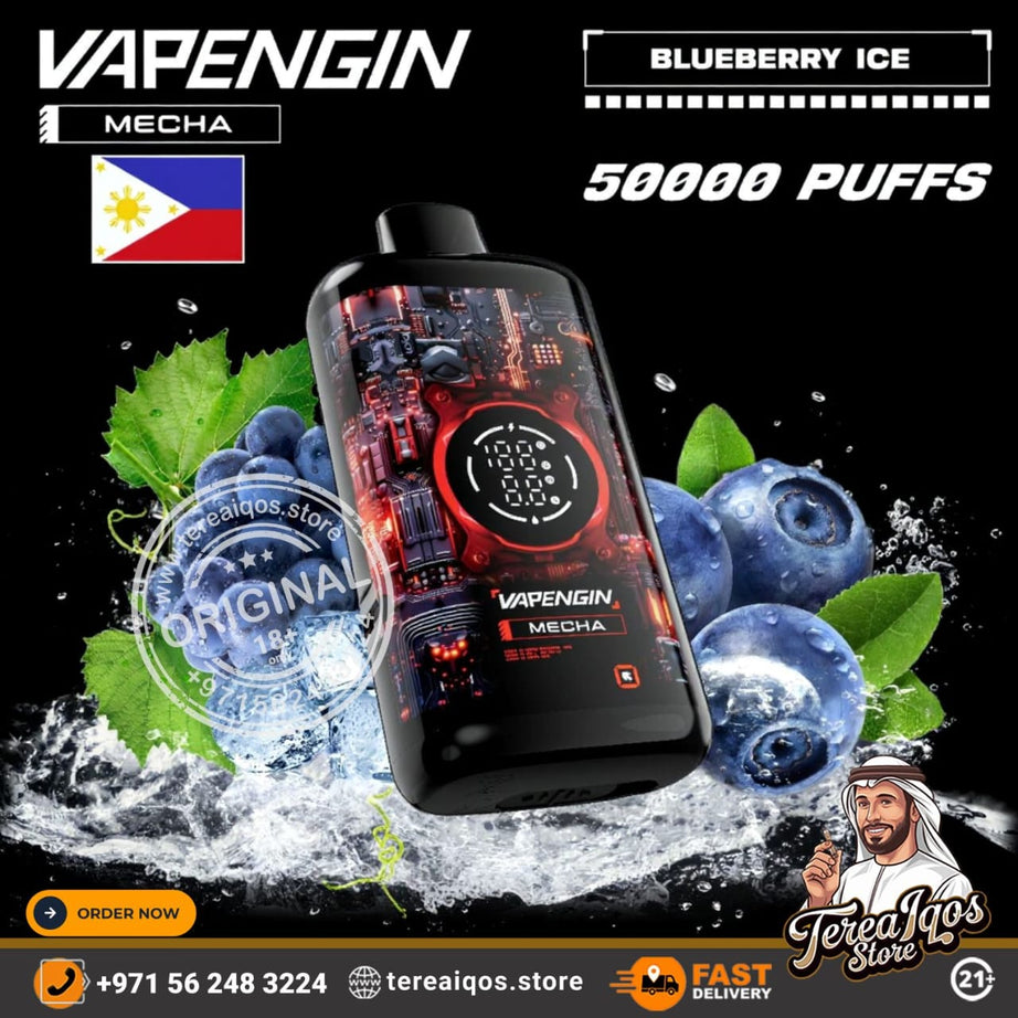 Vapengin Mecha 50000 Puffs Rechargeable Disposable Vape Blueberry Ice