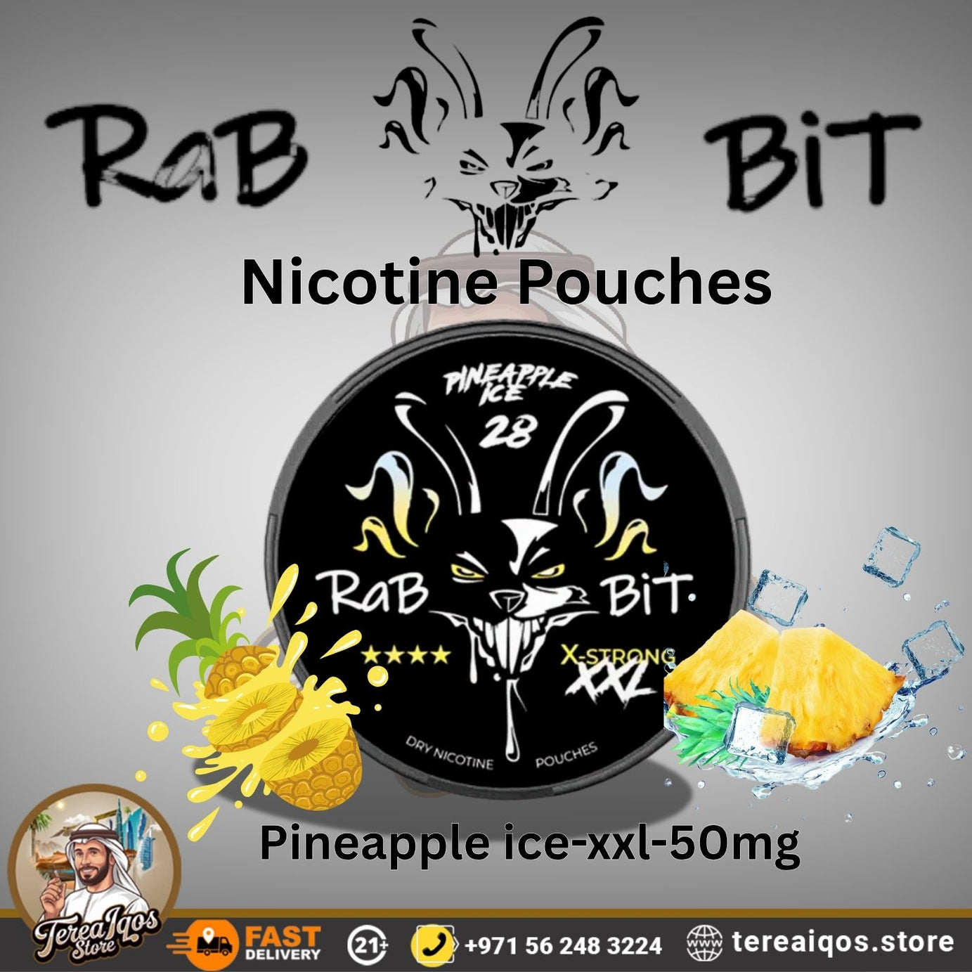 Rabbit Nicotine Pouches 20mg/26mg in Dubai UAE